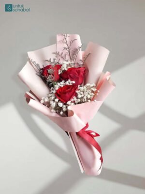 Buket Mawar Merah 5