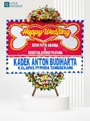 Karangan Bunga Wedding 01