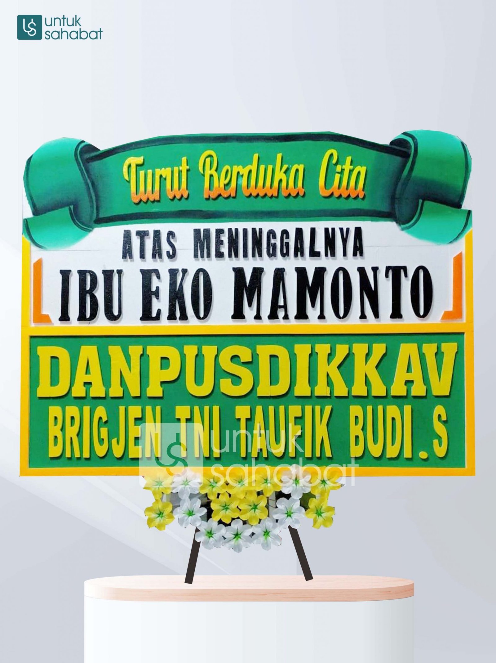 Karangan Bunga Dukacita Mobagu 01