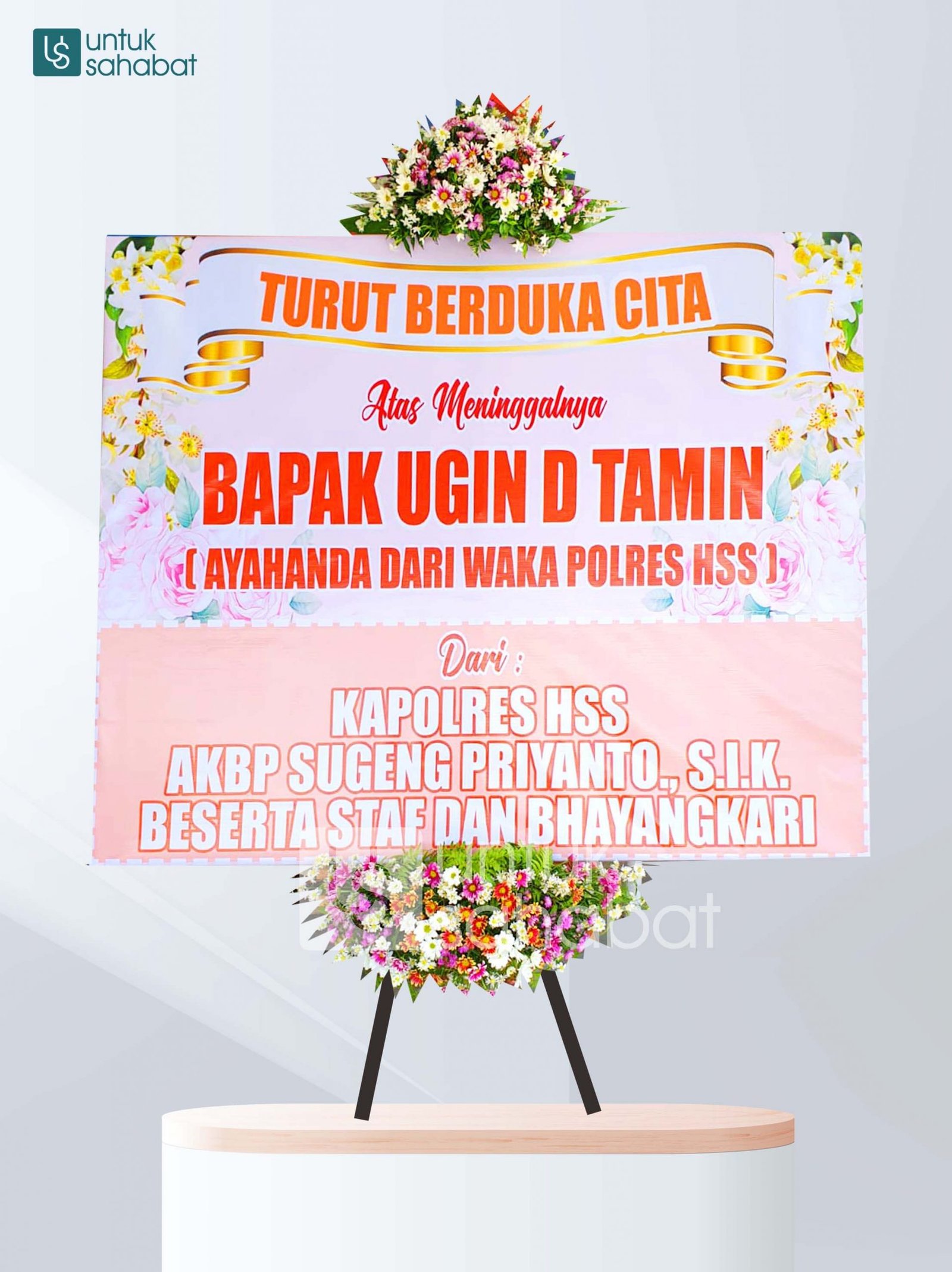 Karangan Bunga Dukacita Palangkaraya 01