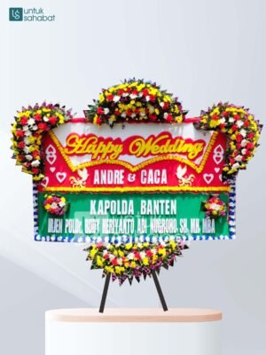Karangan Bunga Wedding Cianjur 04