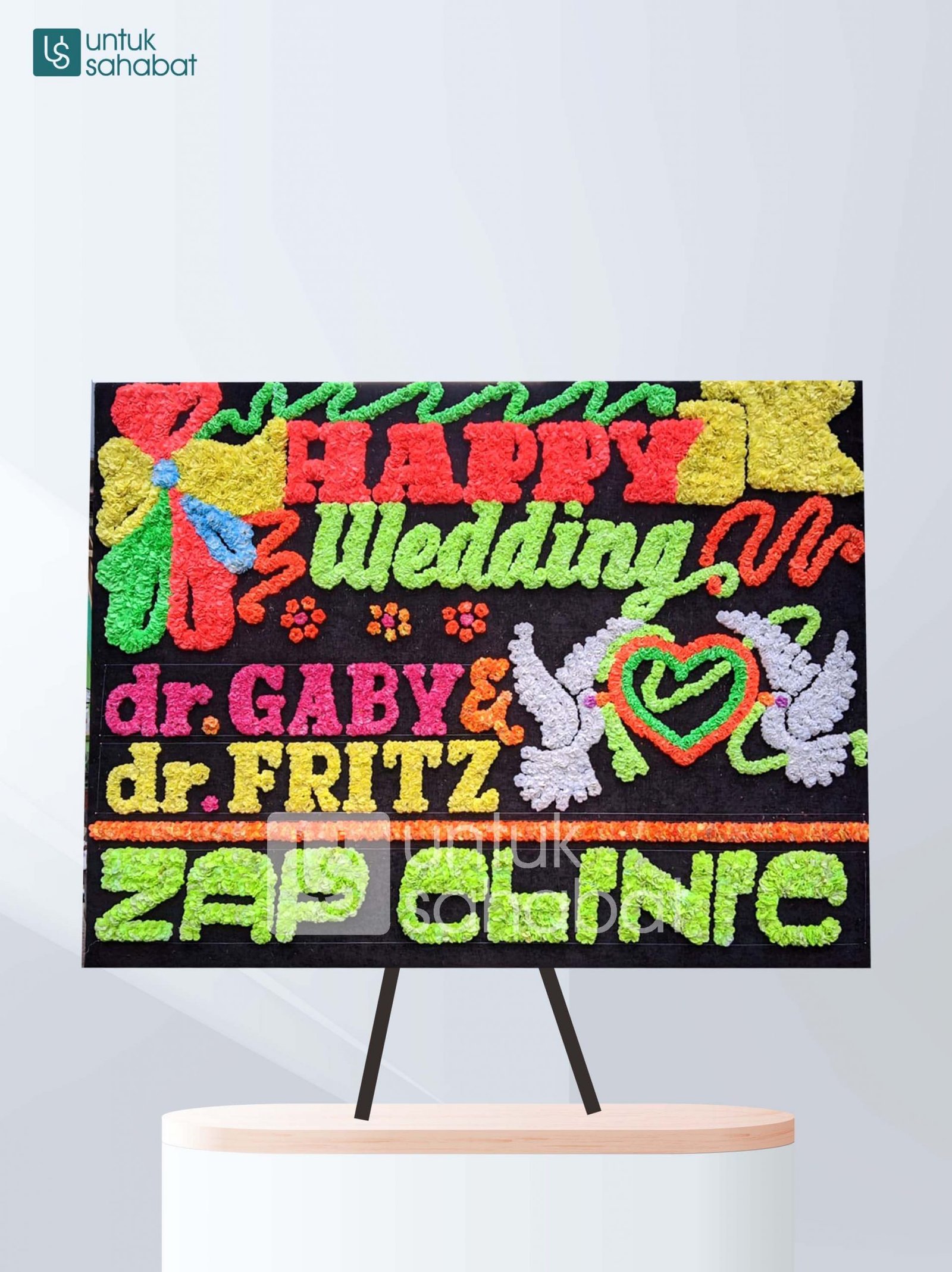 Karangan Bunga Wedding Makassar 01