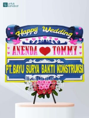 Karangan Bunga Wedding Mobagu 01