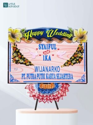 Karangan Bunga Wedding Pati 01