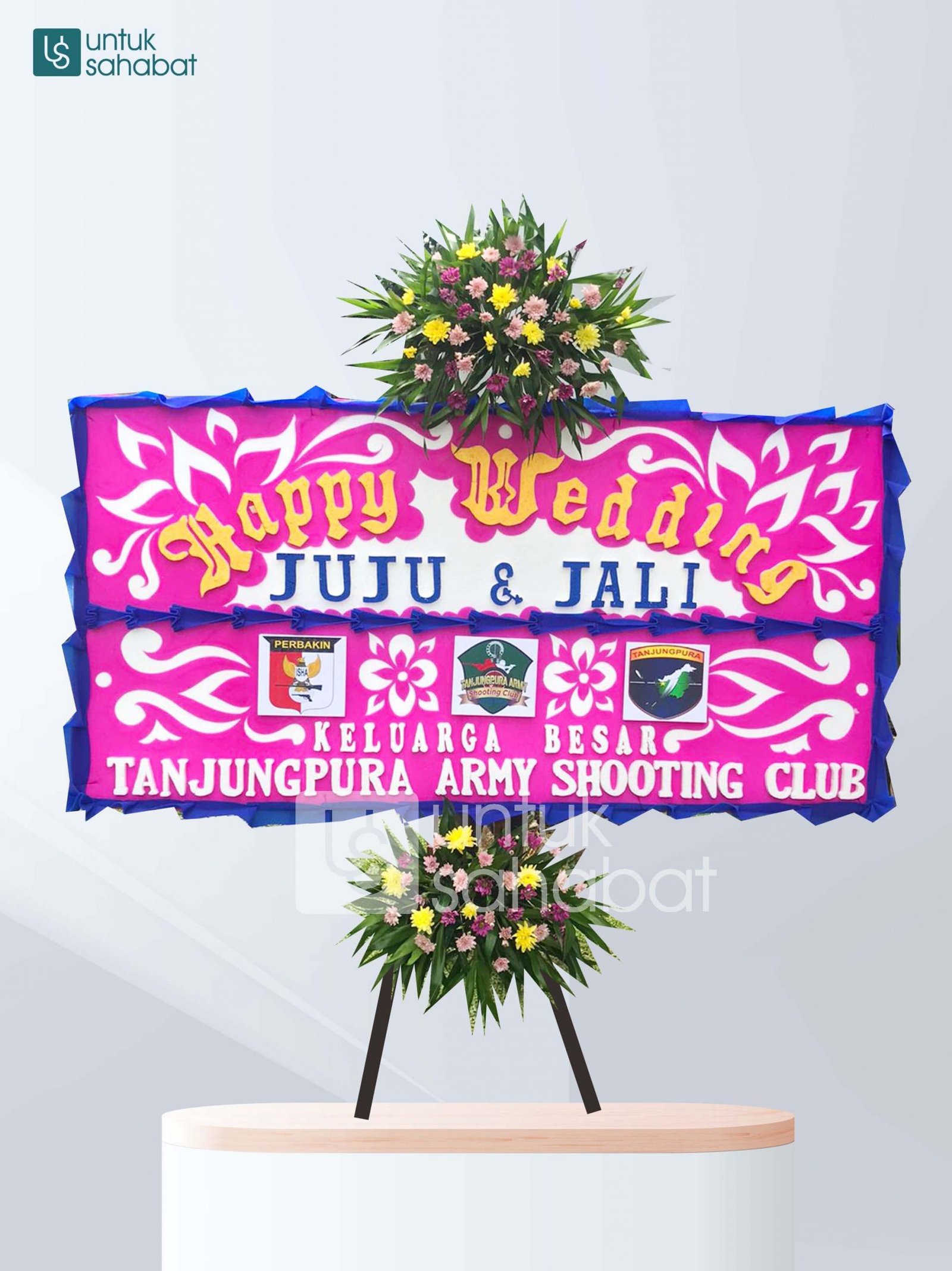 Karangan Bunga Wedding Pontianak 01