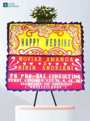 Karangan Bunga Wedding Pontianak 02