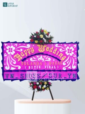 Karangan Bunga Wedding Pontianak 03