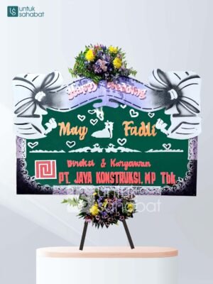 Karangan Bunga Wedding Samarinda 01