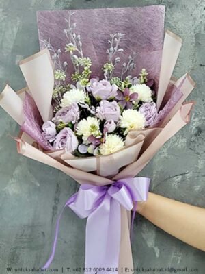 Lilac Buket Bunga Artificial