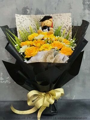 Mawar Kuning Buket Bunga Artificial