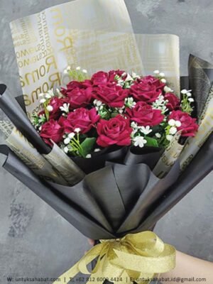 Mawar Merah Buket Bunga Artificial