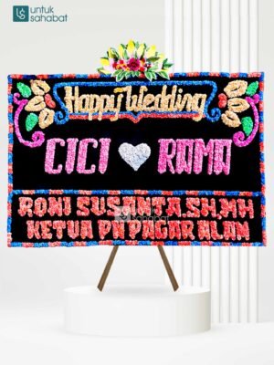 Papan Bunga Wedding Pagar Alam 02