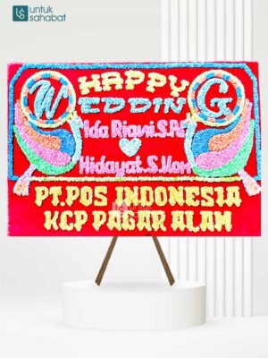 Papan Bunga Wedding Pagar Alam 03