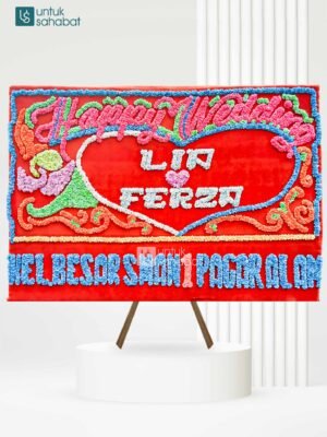 Papan Bunga Wedding Pagar Alam 04