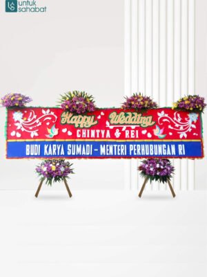 Papan Bunga Wedding Premium Palembang 1