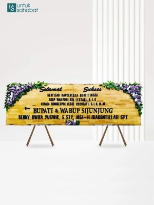 Papan Kayu Congratulation Agam 2