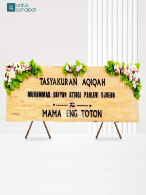 Papan Kayu Congratulation Musi 7