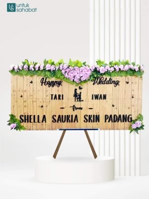 Papan Kayu Wedding Batusangkar 3