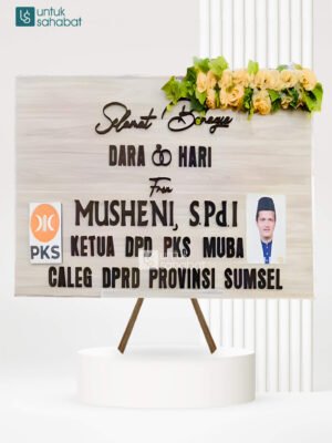 Papan Kayu Wedding Bayuasin 1