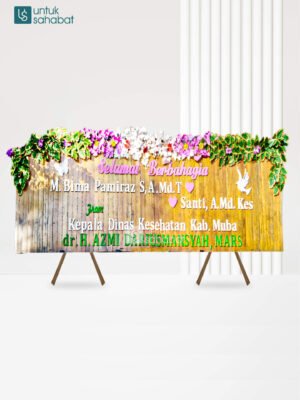 Papan Kayu Wedding Musi 10