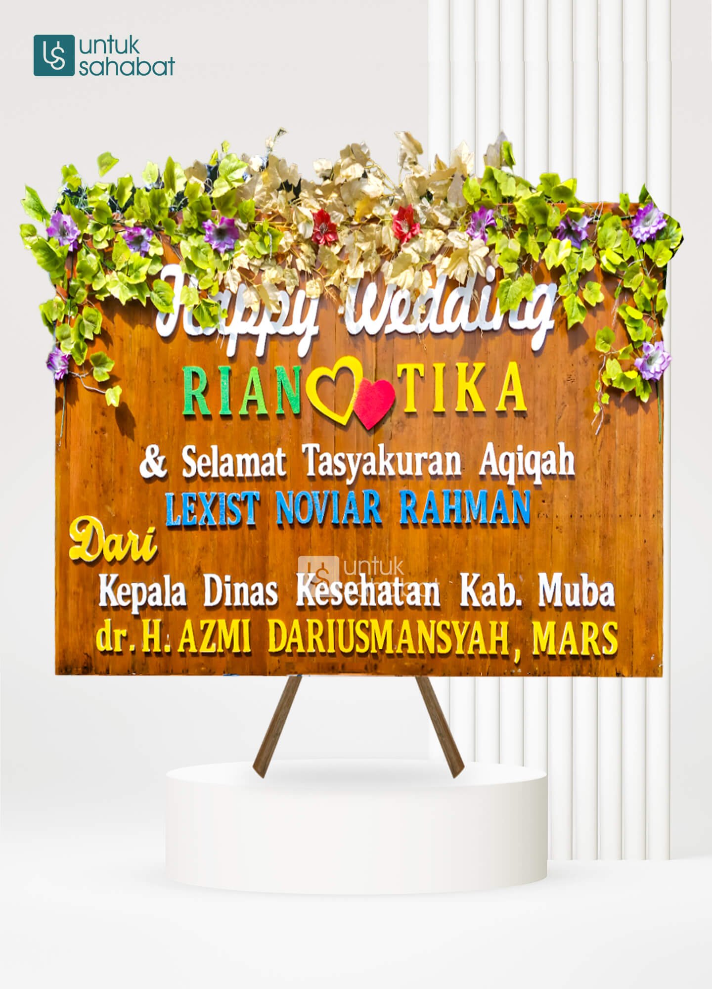 Papan Kayu Wedding Bayuasin 13