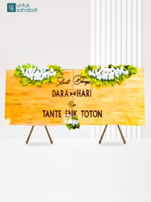 Papan Kayu Wedding Musi 9