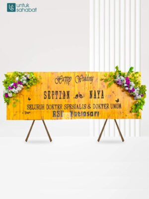 Papan Kayu Wedding Duri 12
