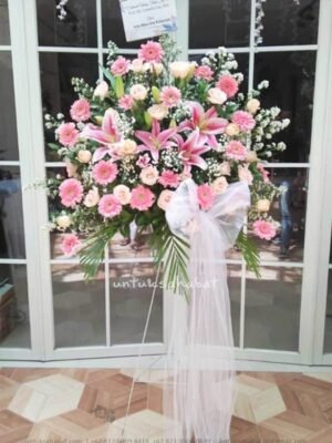 Pink Festive Standing Flower