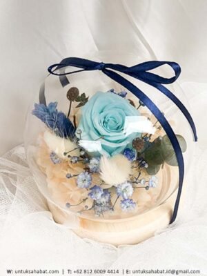 Small Blue Flower Dome