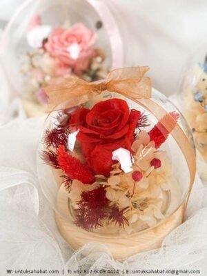 Small Red Flower Dome