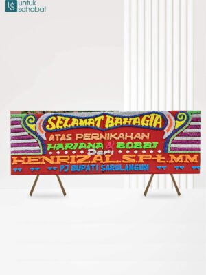Papan Bunga Wedding Jambi 1